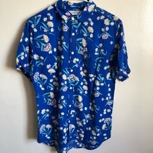 Cotton On Floral Short Sleeve Button Down Shirt